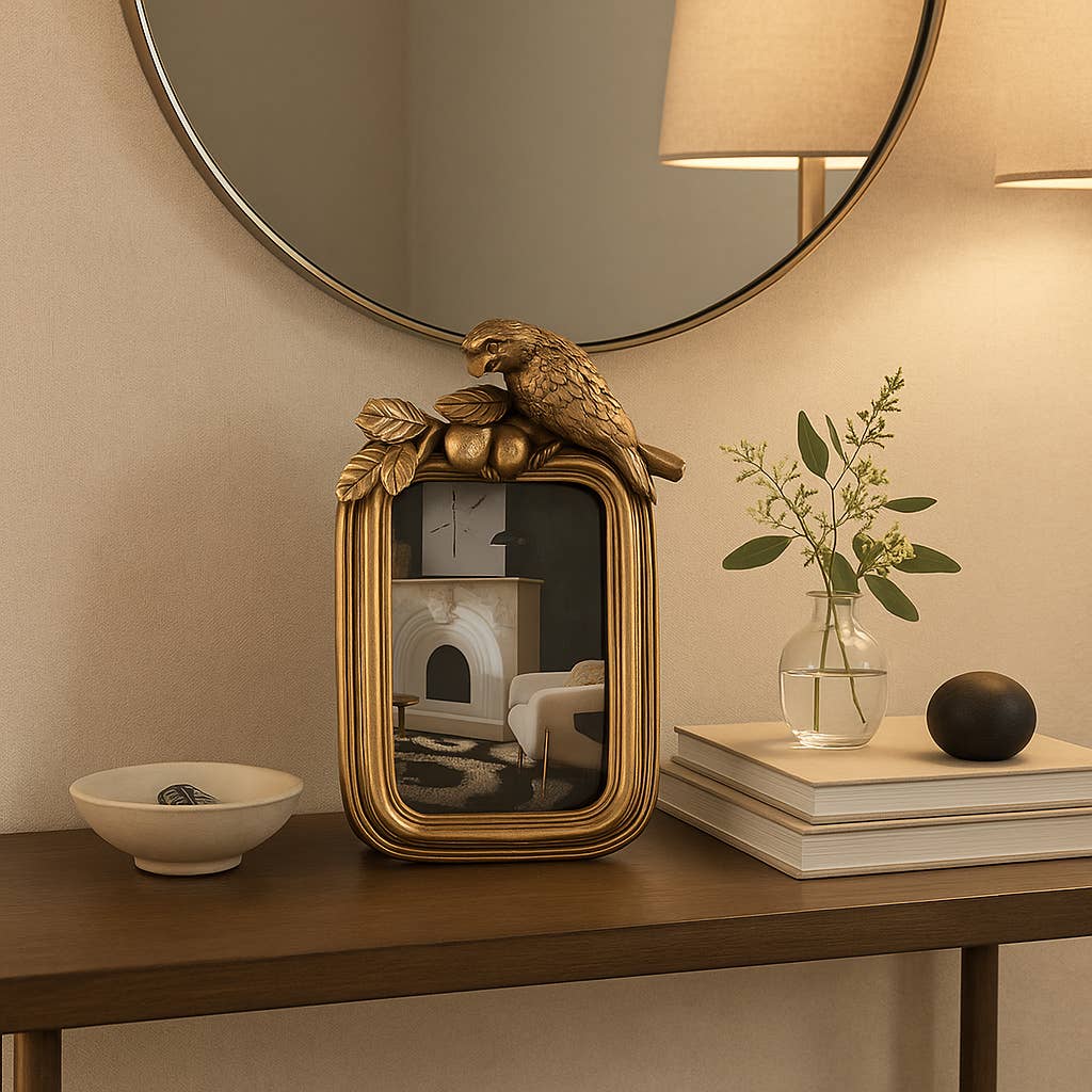 Gold Bird Picture Frame - Cloth + Cabin