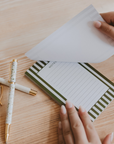 Striped Notepad