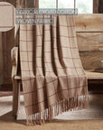 Connell Burgundy Windowpane Throw