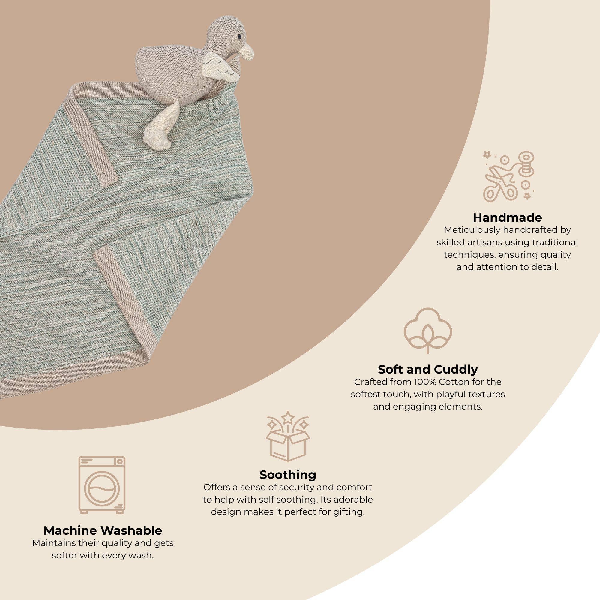 Georgie Goose Baby Lovie Security Blanket