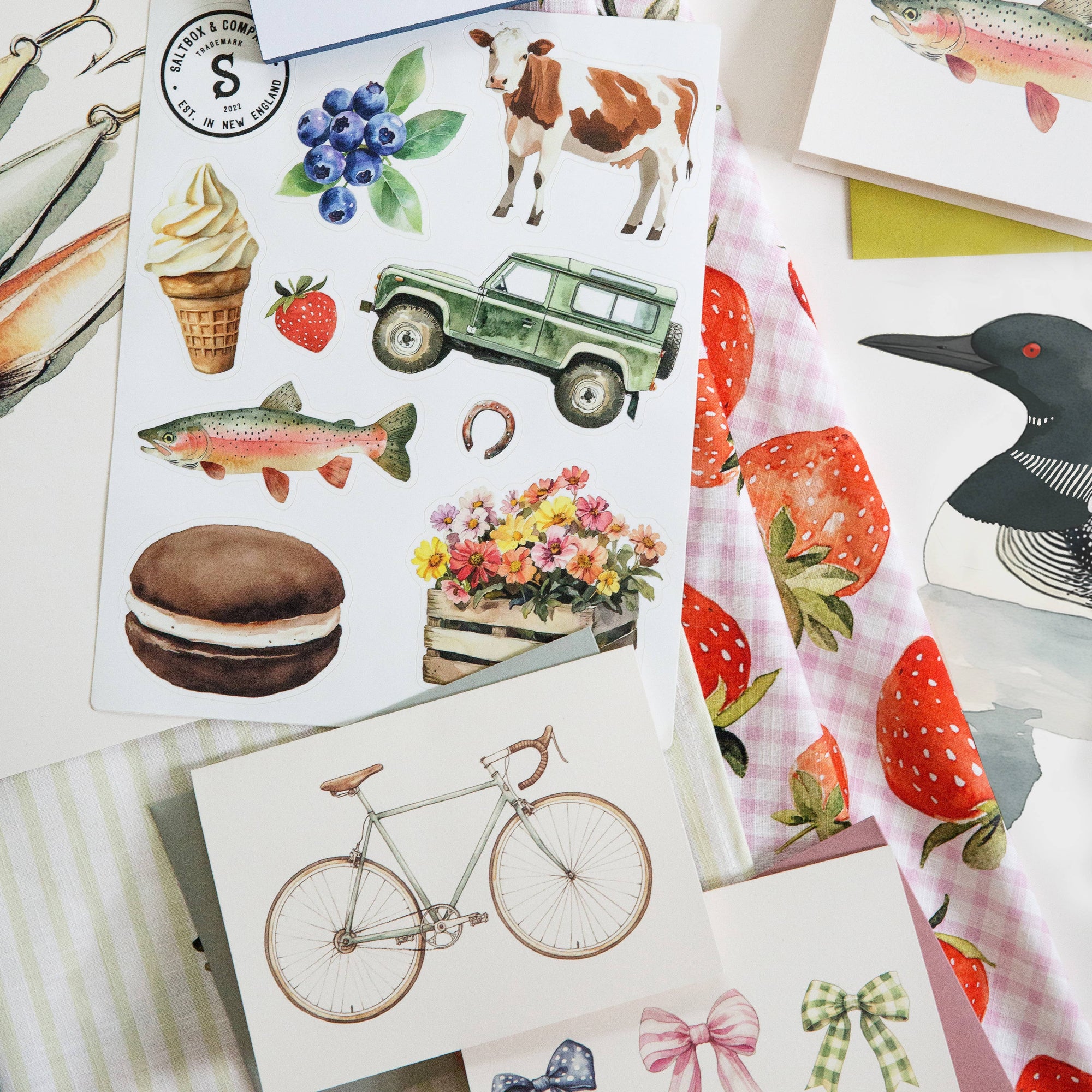 Roadie - Box of 6 Note Cards - Cloth + Cabin