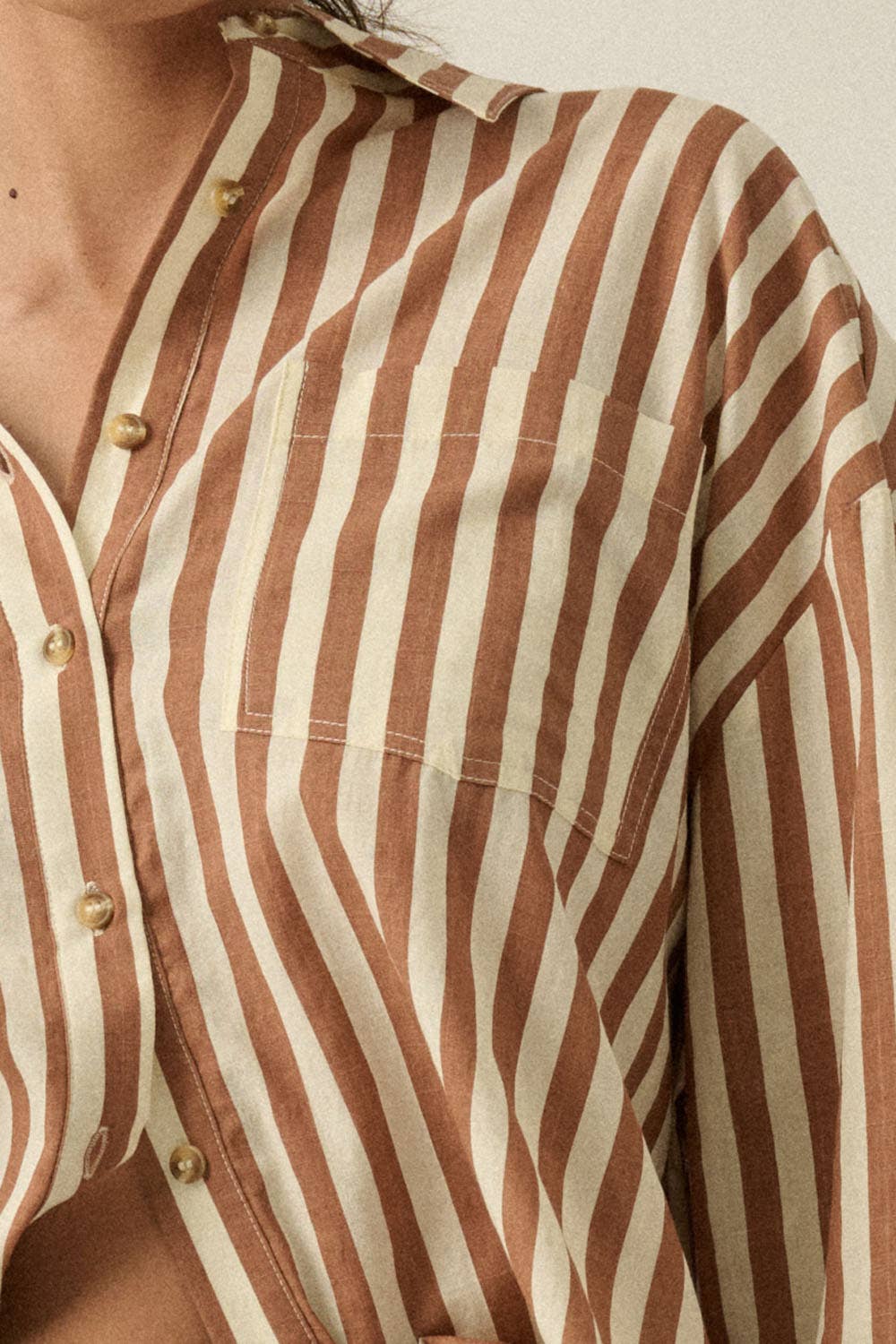 Anaya Stripe Button Up Shirt - Cloth + Cabin