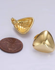 Triangle Geometric Stud Earrings - Cloth + Cabin