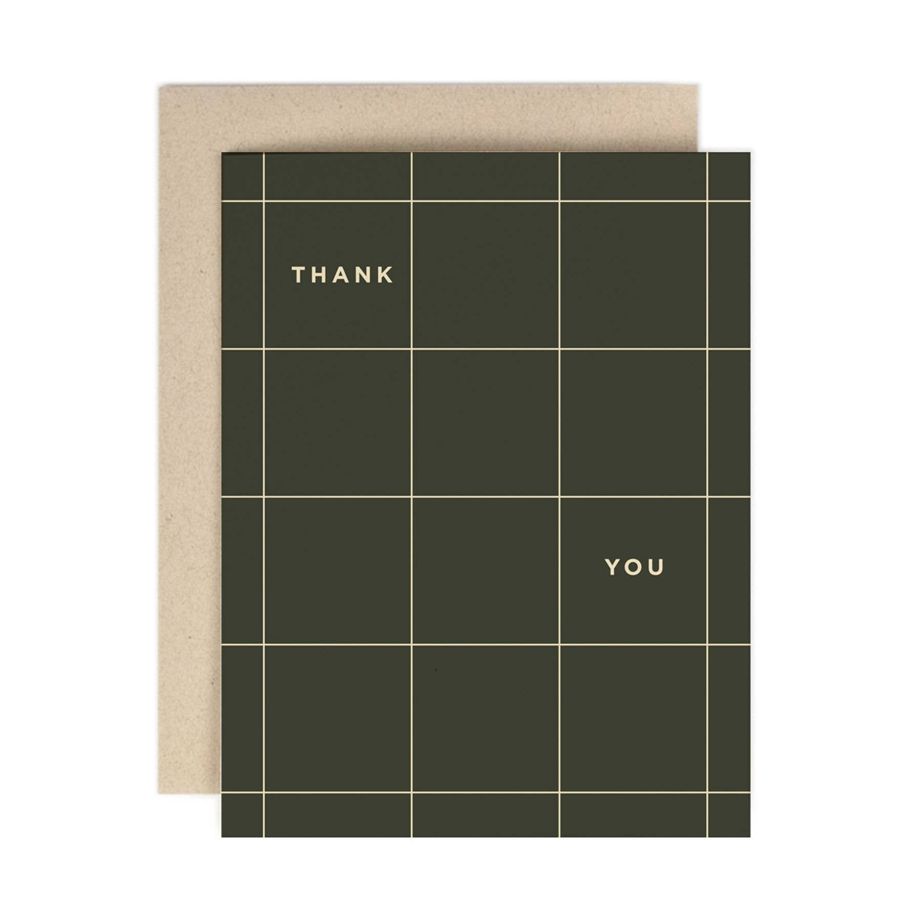 Thank You Grid Greeting Card - Cloth + Cabin