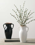 Natural Rimmed White Vase