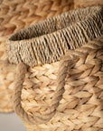 Woven Baskets w/ Rope Handle