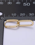 Dangle Link Chain Hoop Earrings - Cloth + Cabin