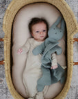 Organic Cotton Muslin Sage Bunny Lovey Blanket 