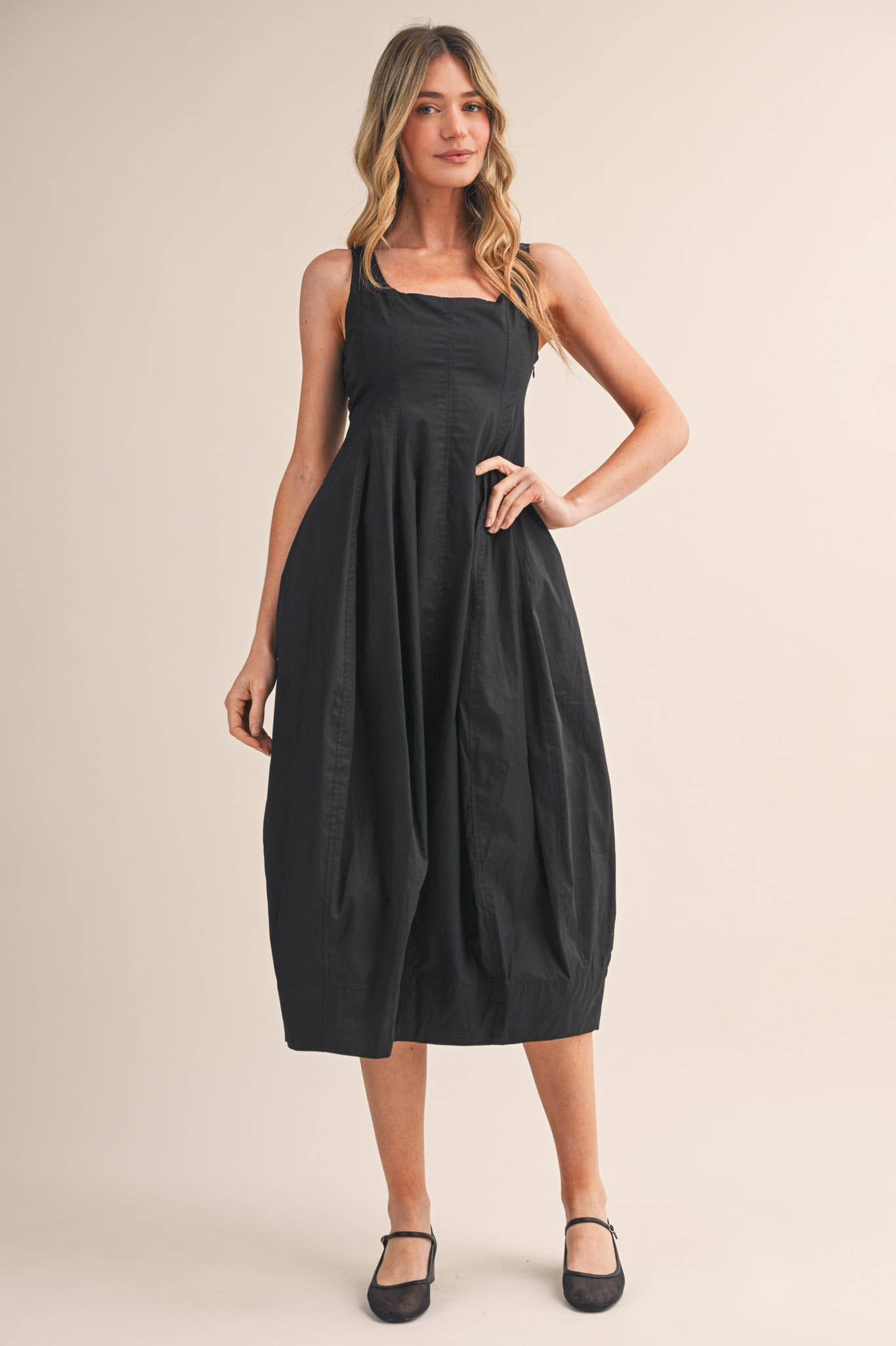 TULIP HEM MIDI DRESS MDR4596 - Cloth + Cabin