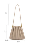 Carrie Mushroom Pleated Vegan Shoulder Bag