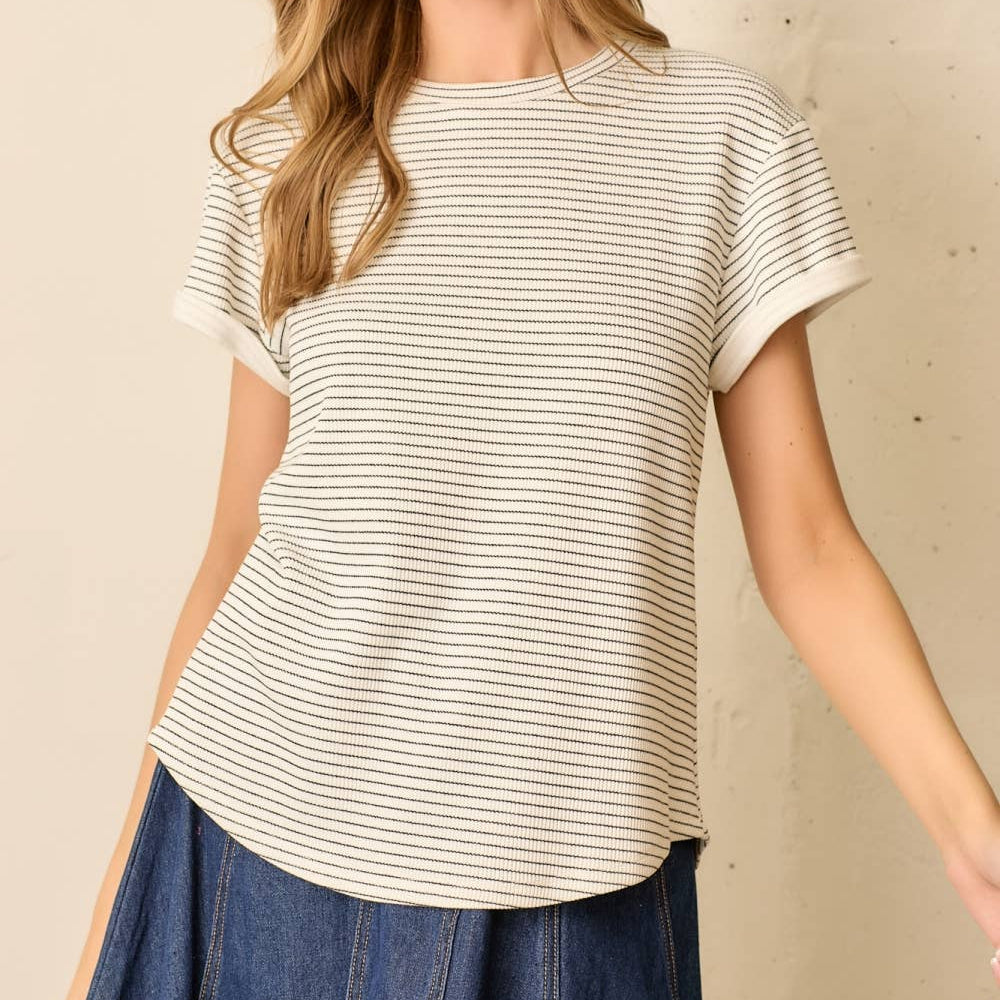 Mikaela Stripe Top - Cloth + Cabin