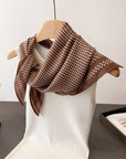 Elegant Polka Dot Herringbone Cotton Neck Scarf - Cloth + Cabin