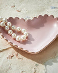Scallop Heart Blush Trinket Dish - Cloth + Cabin