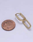 Dangle Link Chain Hoop Earrings - Cloth + Cabin