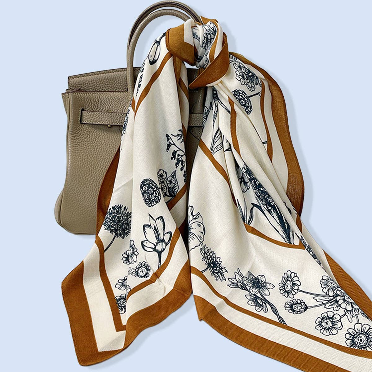 Floral Square Scarf - Cloth + Cabin