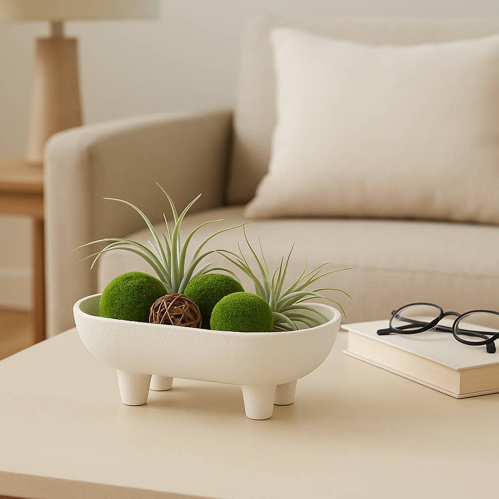 Ceramic Footed Bowl - Cloth + Cabin