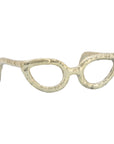 Gold Metal Abstract Cat Eye Glasses Sculpture - Cloth + Cabin
