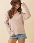 Tamara Oversized V-Neck Sweater - Cloth + Cabin