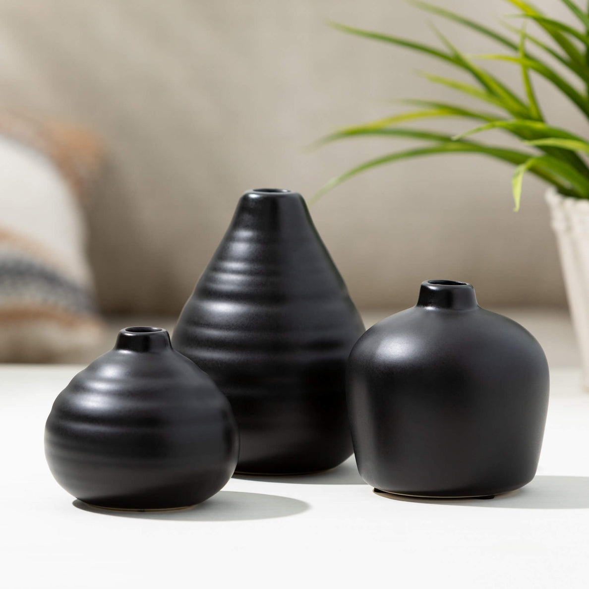 Ebony Compact Vase / Set of 3 - Cloth + Cabin