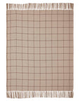 Connell Burgundy Windowpane Throw