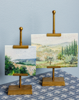 Mini Landscape Art on Gold Easel Stands - Cloth + Cabin