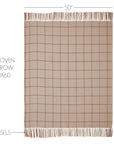 Connell Burgundy Windowpane Throw