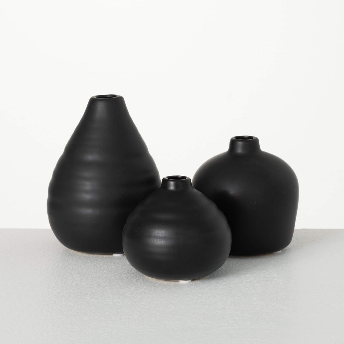Ebony Compact Vase / Set of 3 - Cloth + Cabin