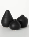 Ebony Compact Vase / Set of 3 - Cloth + Cabin