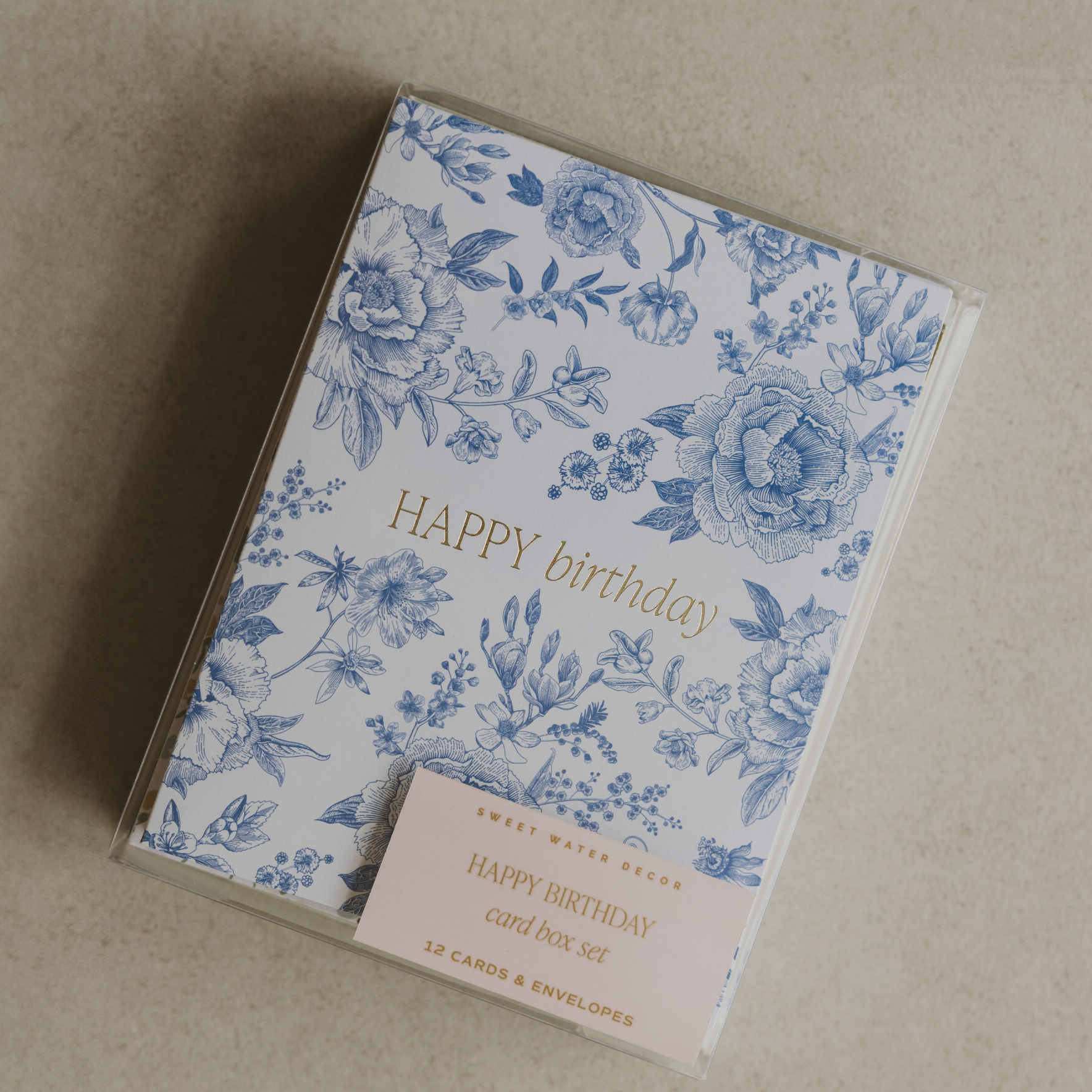 Assorted Happy Birthday Boxed Greeting Card Set - Cloth + Cabin