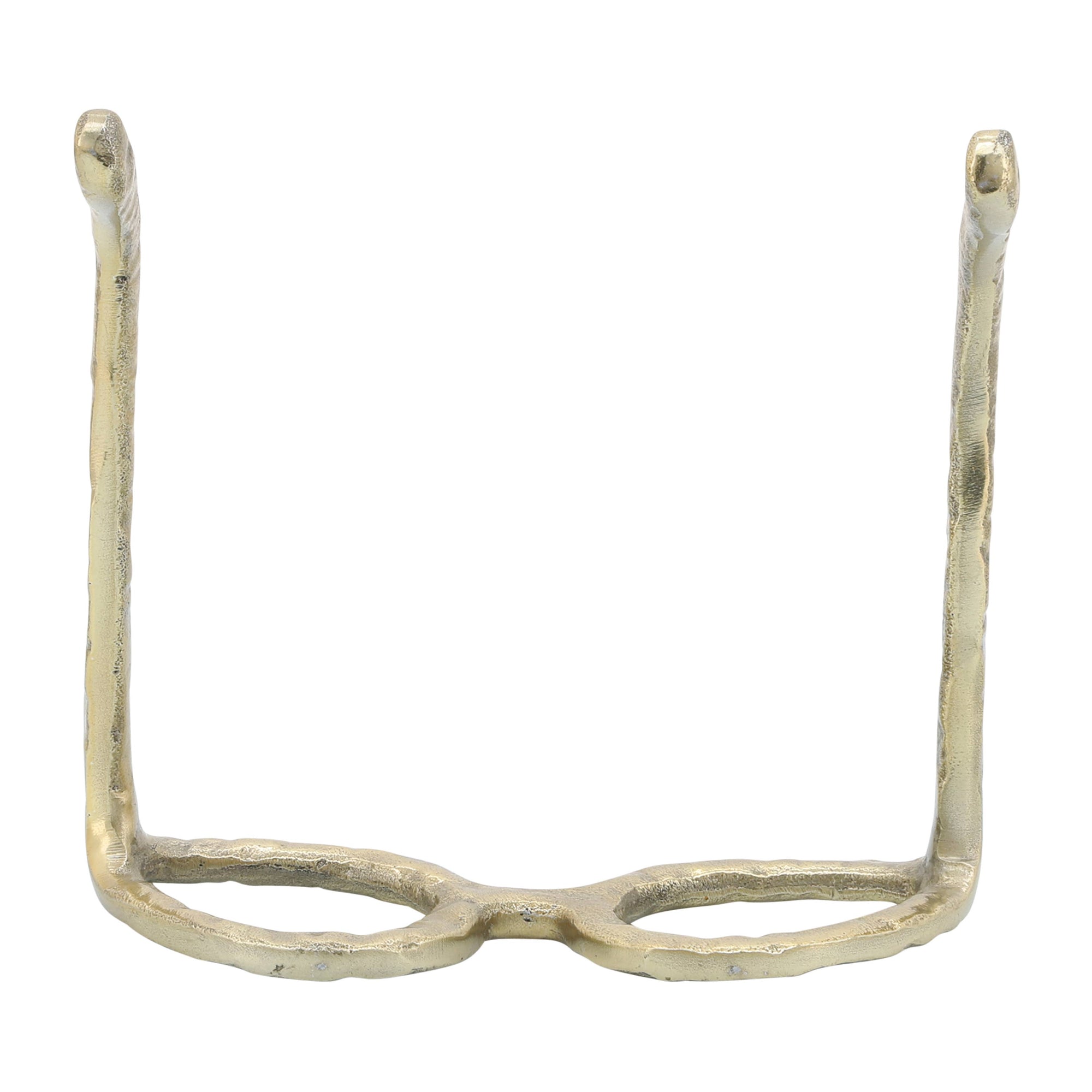 Gold Metal Abstract Cat Eye Glasses Sculpture - Cloth + Cabin