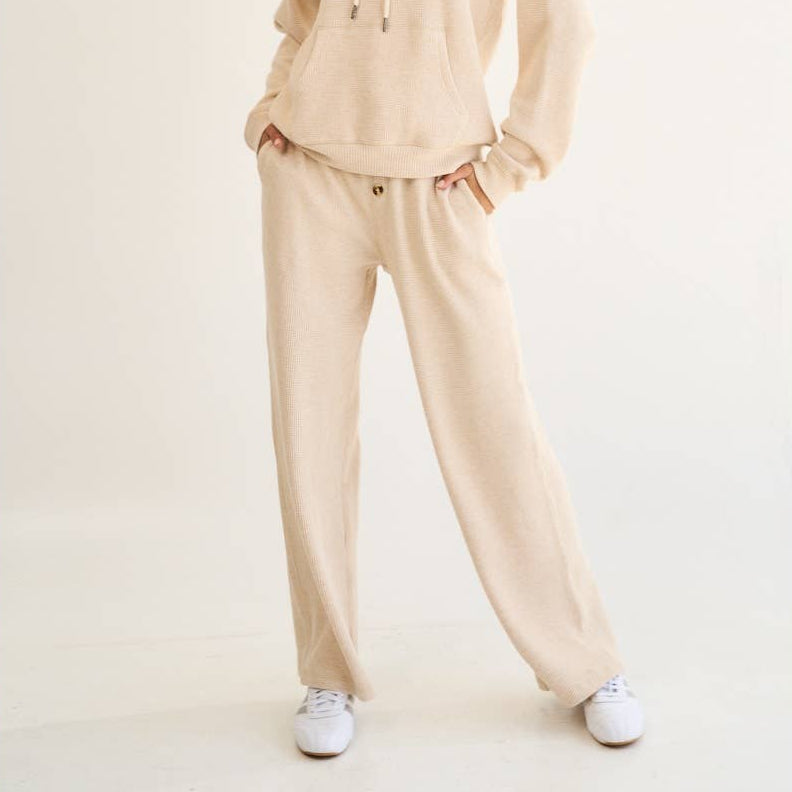 Tiara Cozy Waffle Fabric Pants - Cloth + Cabin
