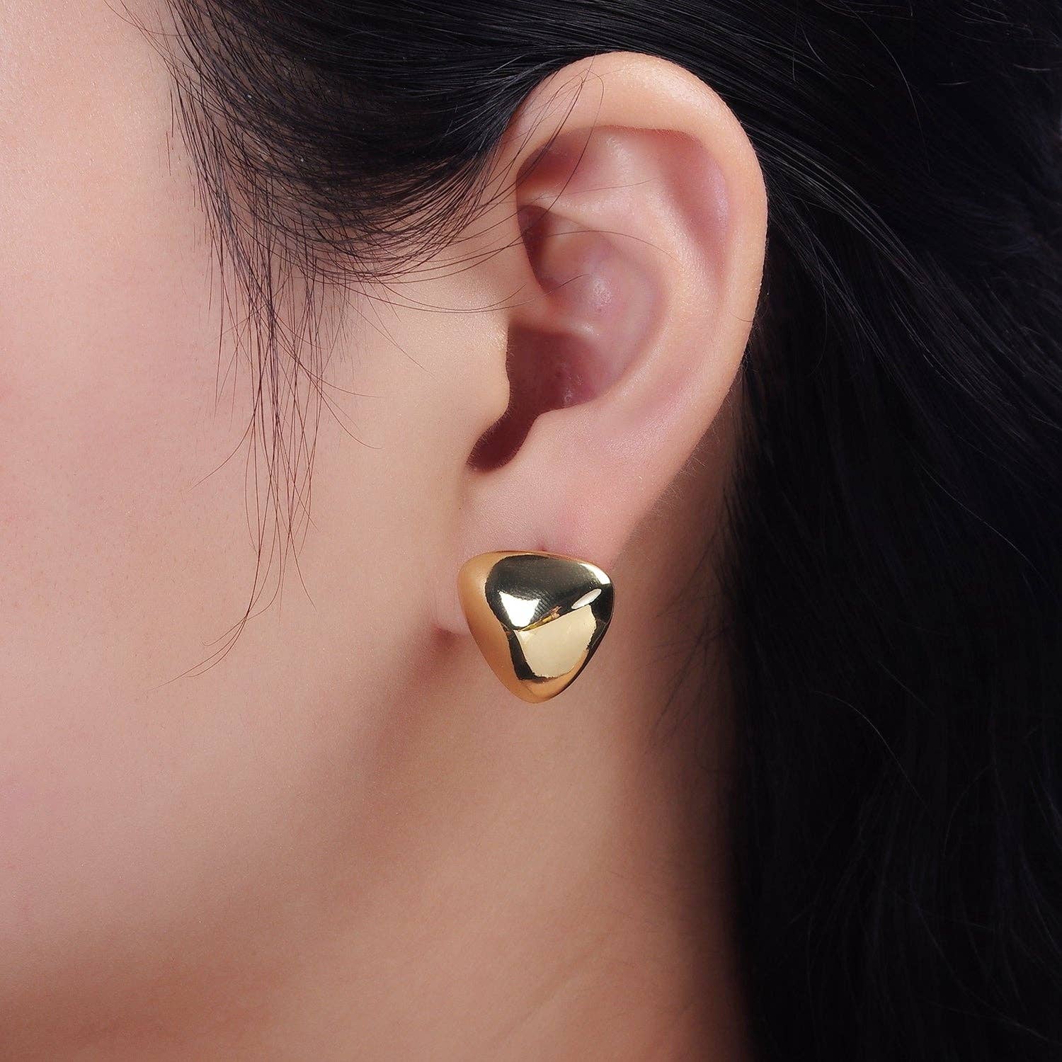 Triangle Geometric Stud Earrings - Cloth + Cabin