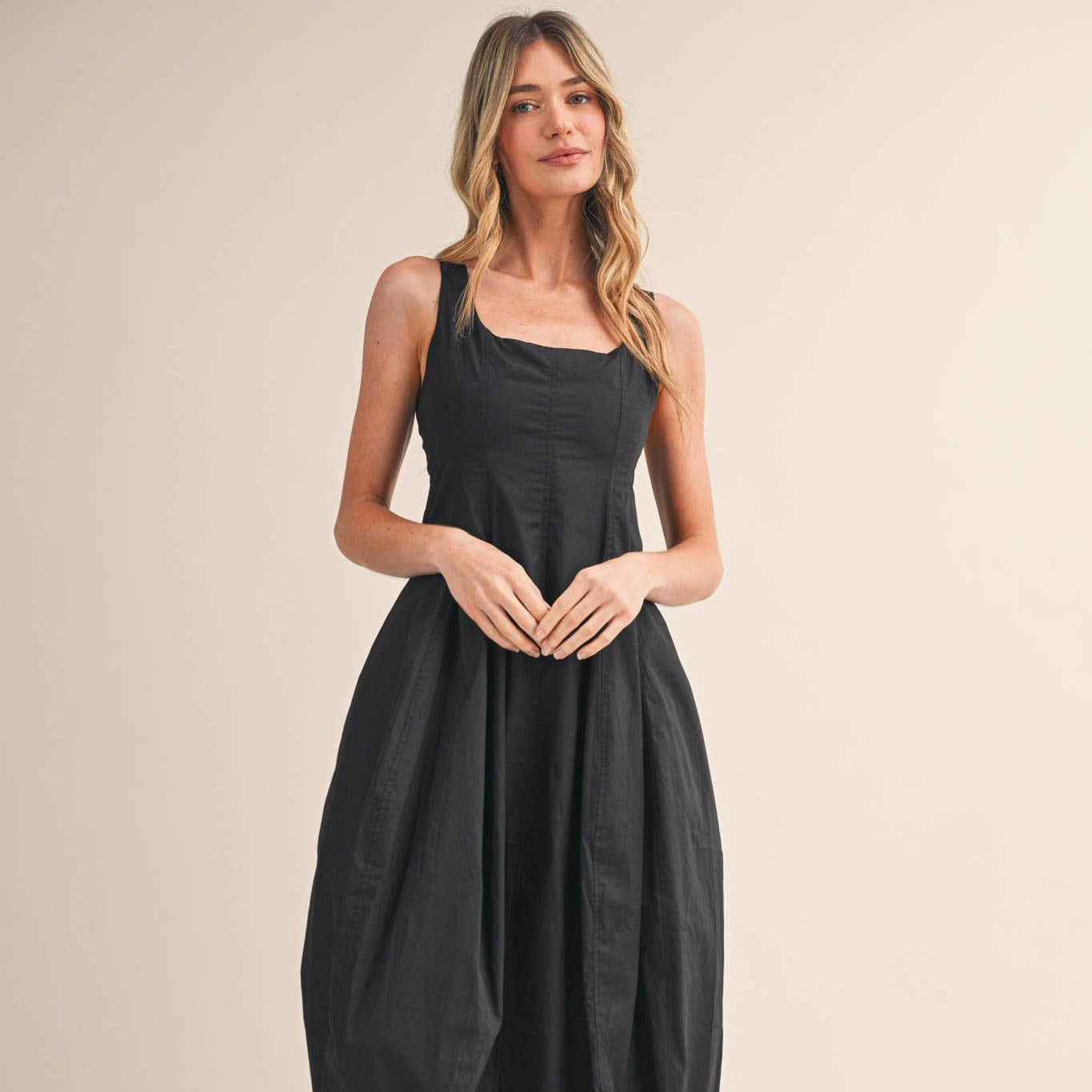 TULIP HEM MIDI DRESS MDR4596 - Cloth + Cabin