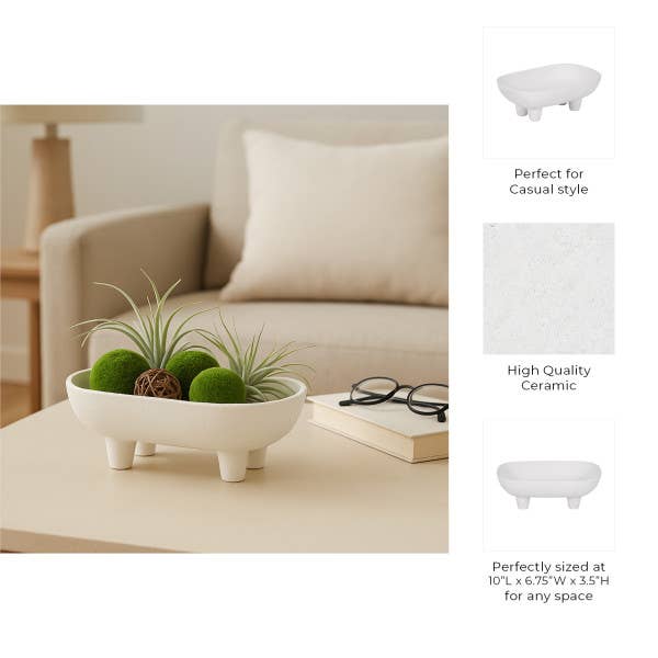 Ceramic Footed Bowl - Cloth + Cabin