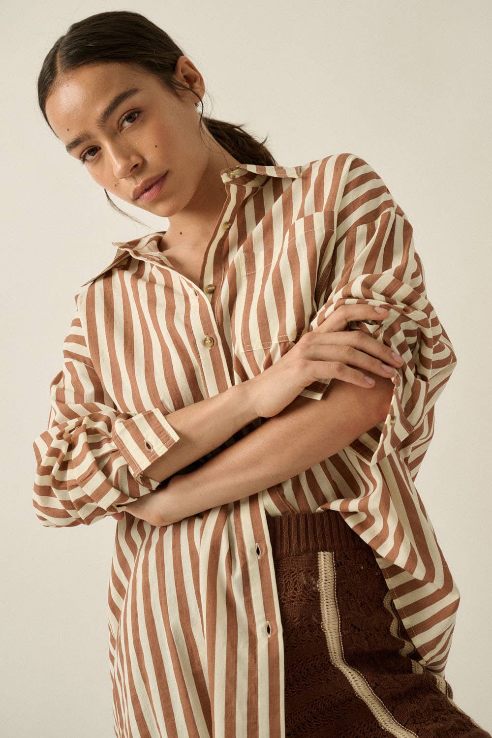 Anaya Stripe Button Up Shirt - Cloth + Cabin