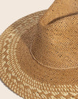 Two Tone Floppy Boho Straw Hat - Cloth + Cabin
