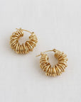 Bold Spiral Cutout Hoop Earrings - Cloth + Cabin