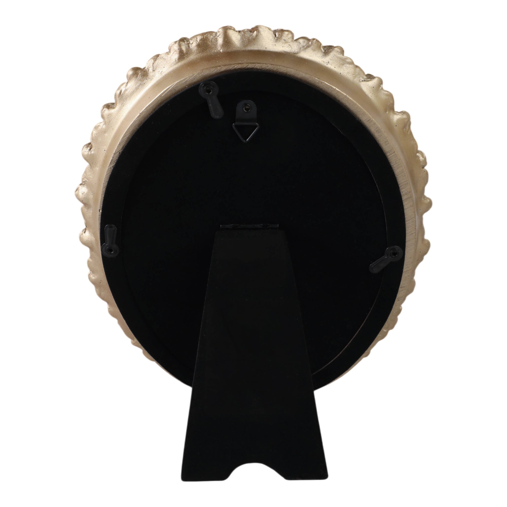 Gold Polyresin Oval Rosette Border Photo Frame - Cloth + Cabin