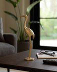 Gold Crane Gleaming Figurine - Cloth + Cabin