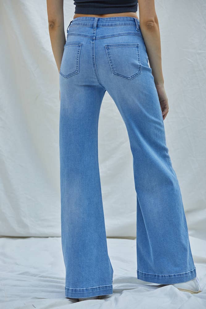 Benny Wide Leg Jeans - Cloth + Cabin