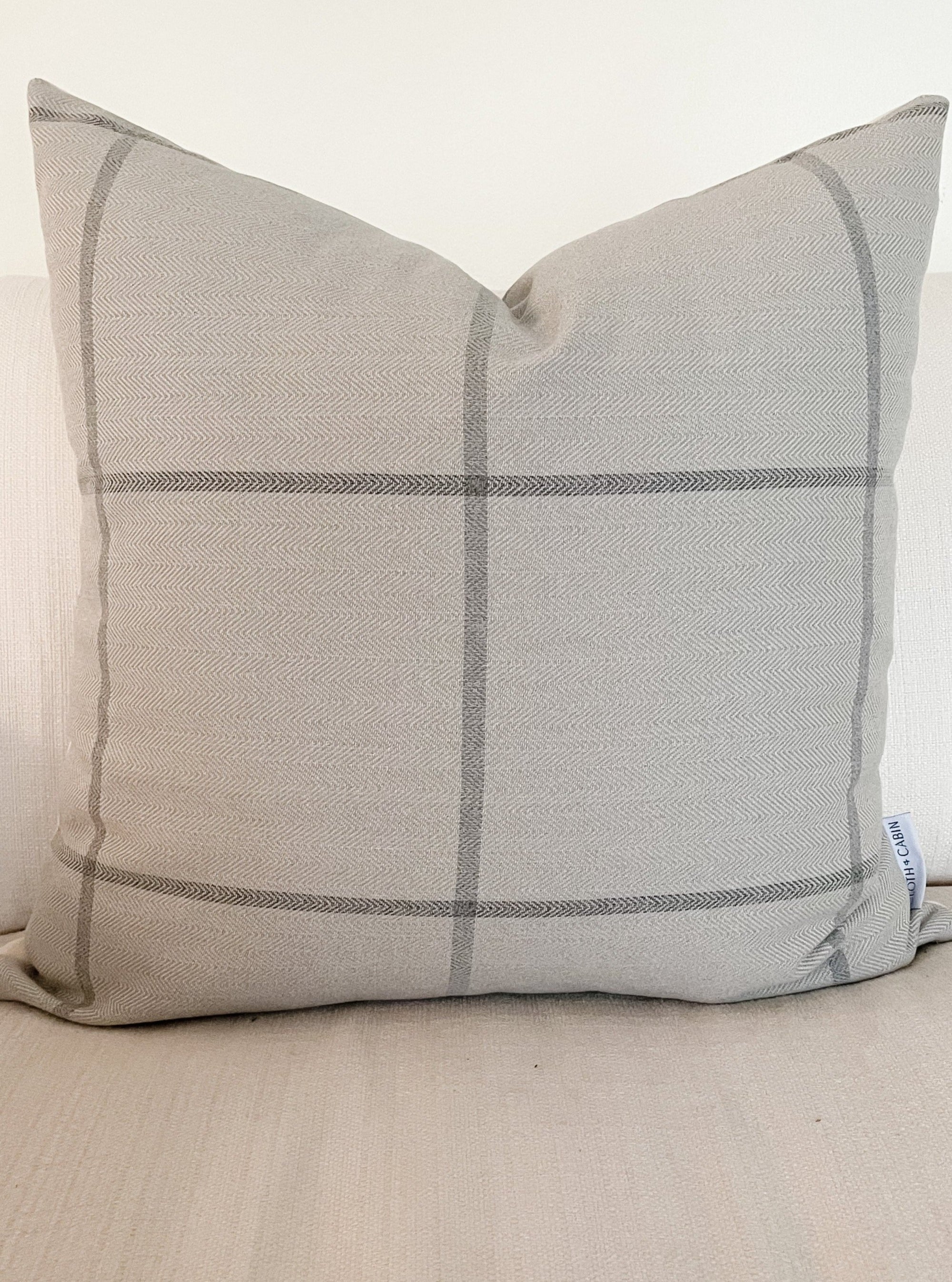 C+C Worsted Plaid Pillow Cover - Cloth + Cabin