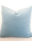 C+C Vintage Dusty Blue Velvet Pillow Cover - Cloth + Cabin
