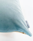 C+C Vintage Dusty Blue Velvet Pillow Cover - Cloth + Cabin